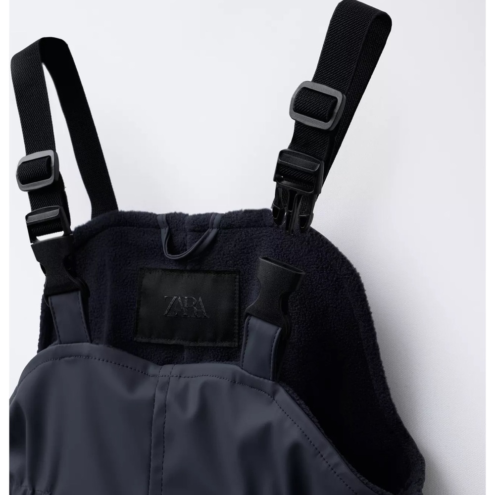 ZARA RUBBERIZED OVERALLS - Picture 3 of 6